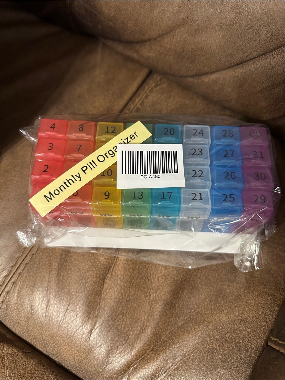 Source Unknown Monthly Pill Organizer - Multicolor